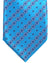 Stefano Ricci Silk Tie Aqua Stripes Medallions