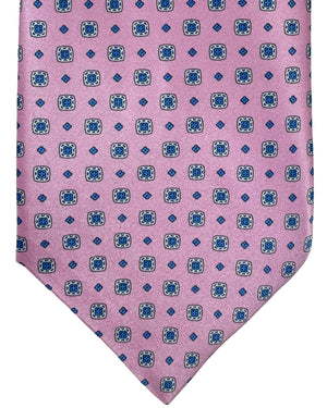 Stefano Ricci Silk Tie Pink Geometric