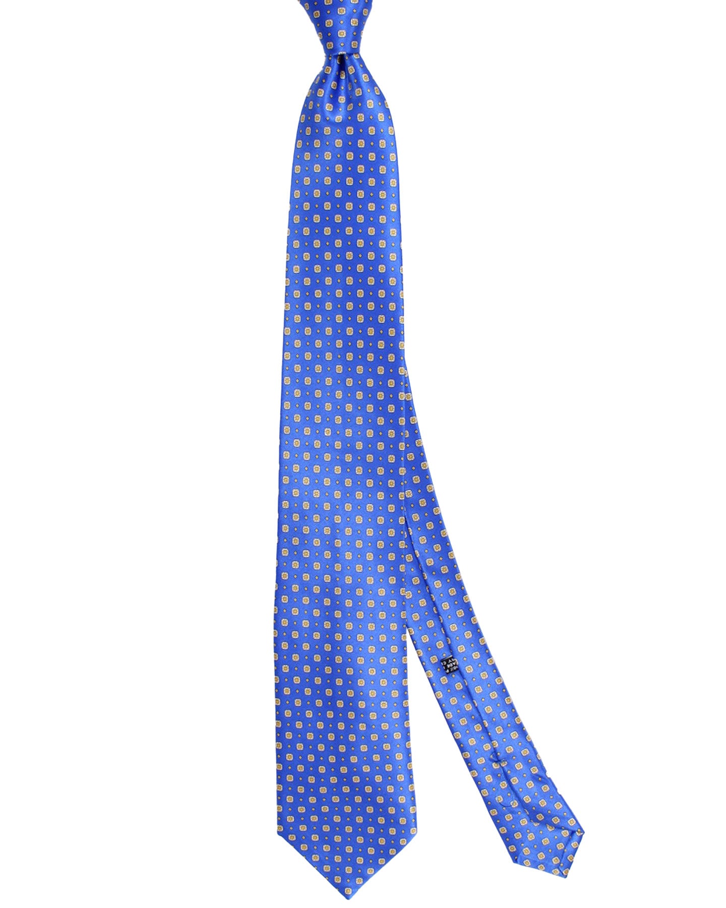 Stefano Ricci Silk Tie Royal Blue Mini Geometric