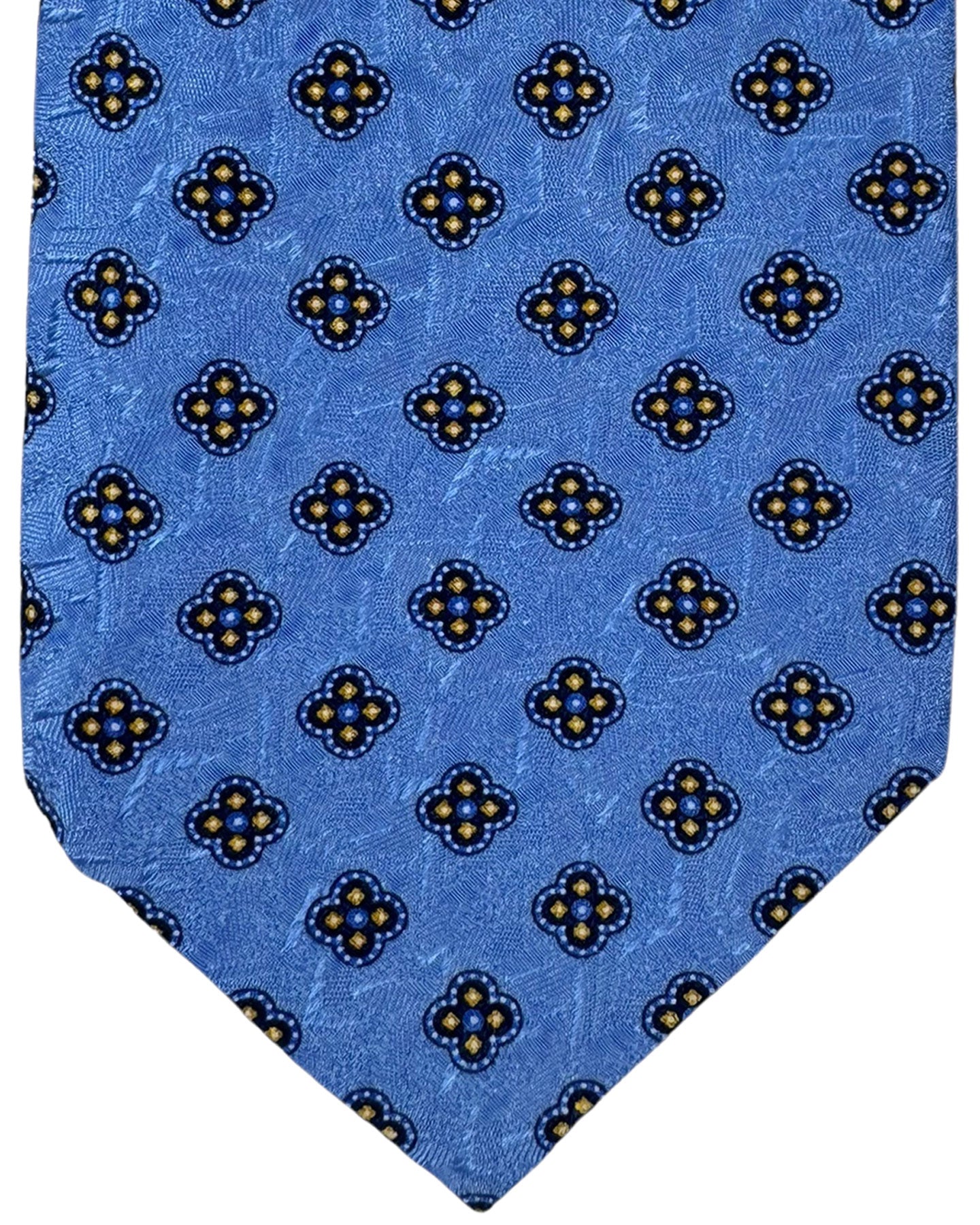 Stefano Ricci Silk Tie Periwinkle Medallion Design