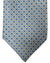 Stefano Ricci Tie Silver Gray Blue Geometric Design