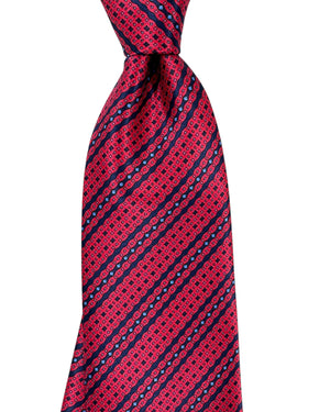 Stefano Ricci Tie Striped Pattern Red Design