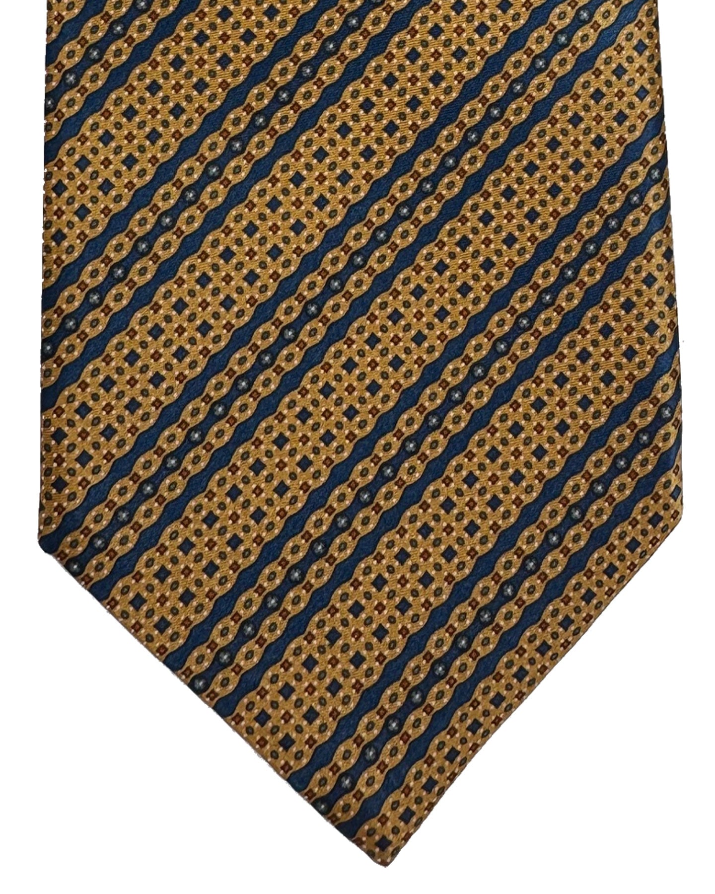 Stefano Ricci Silk Tie Orange Brown Design