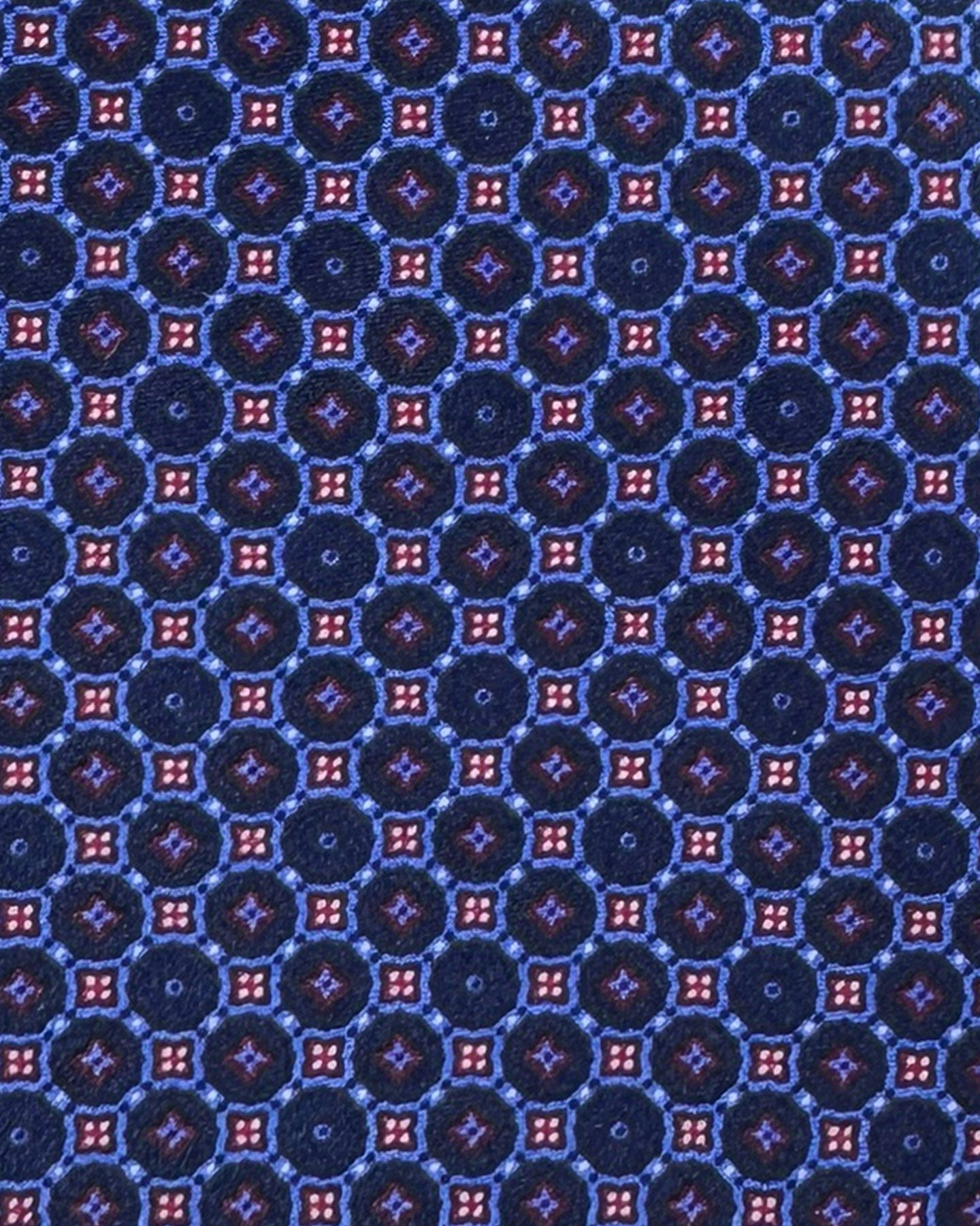 Stefano Ricci Silk Tie Dark Blue Purple Geometric