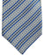 Stefano Ricci Tie White-Silver Blue Patterned Stripes Design