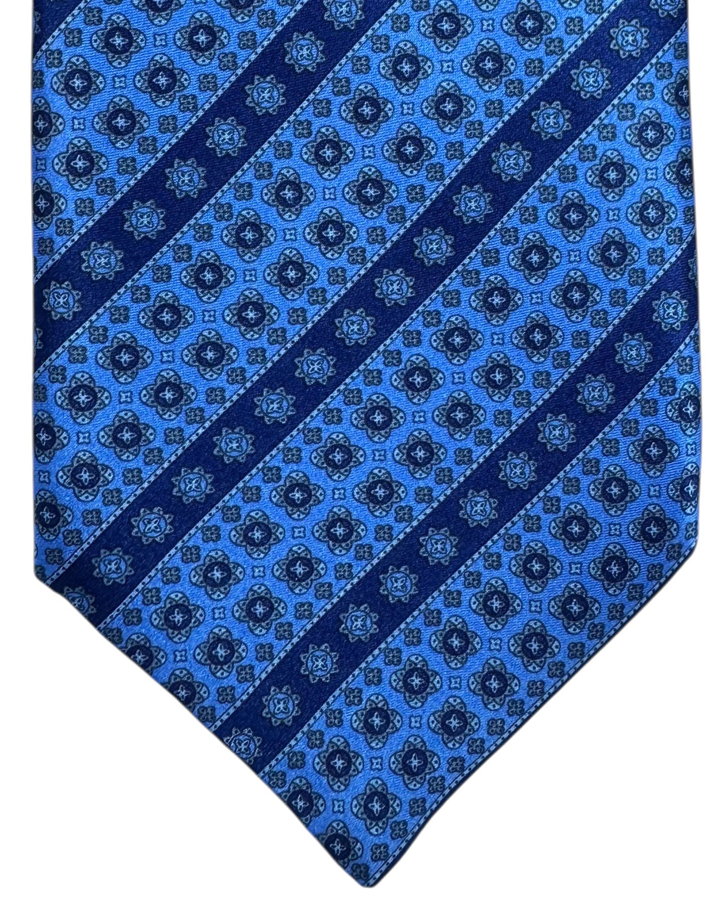 Stefano Ricci Tie Blue Patterned Striped Design