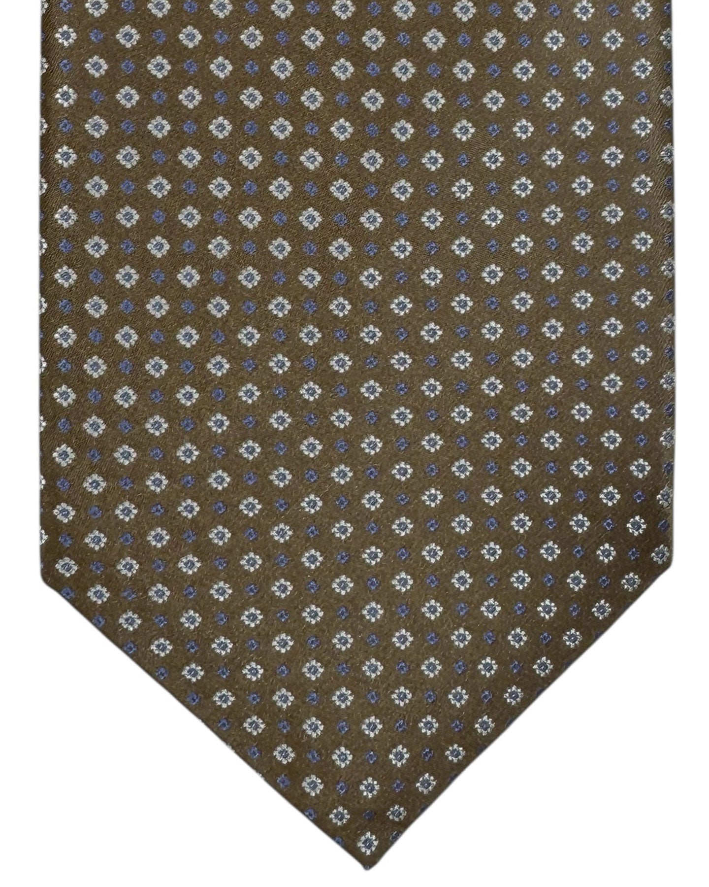 Stefano Ricci Tie Taupe-Brown Lavender Geometric
