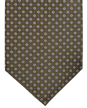 Stefano Ricci Tie Taupe-Brown Lavender Geometric