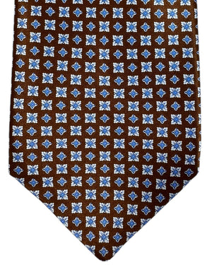 Stefano Ricci Necktie Brown Blue Silver Design