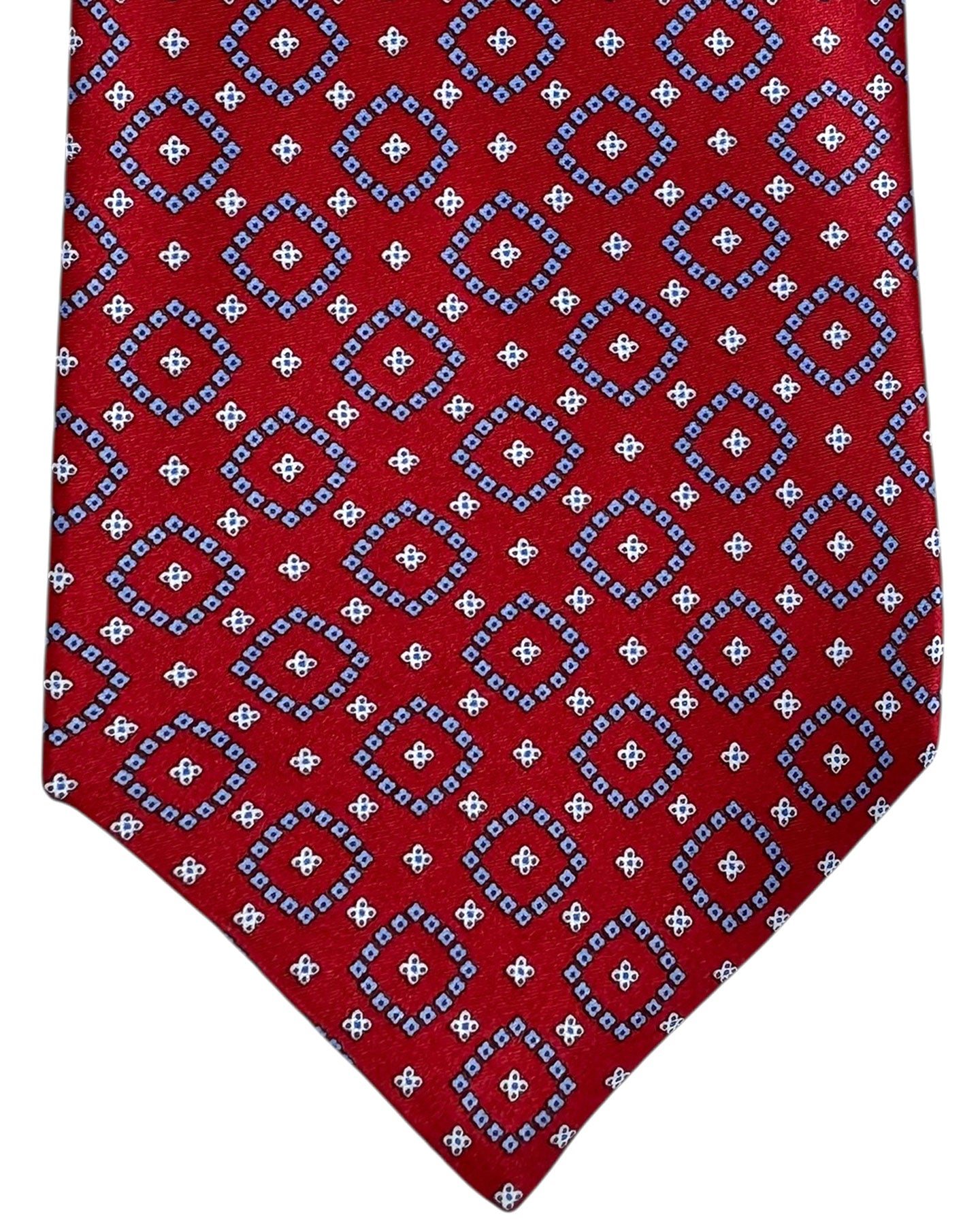 Stefano Ricci Silk Necktie Red Lavender Design