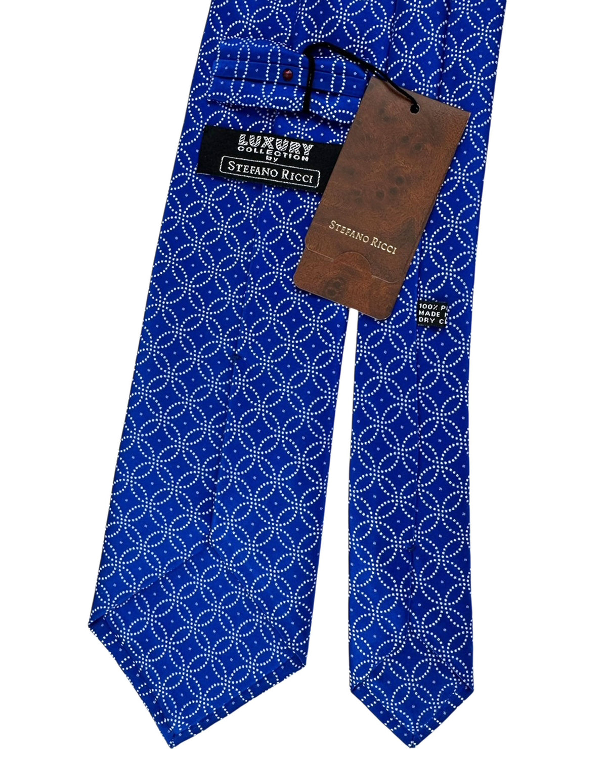 Stefano Ricci Silk Tie Royal Blue 