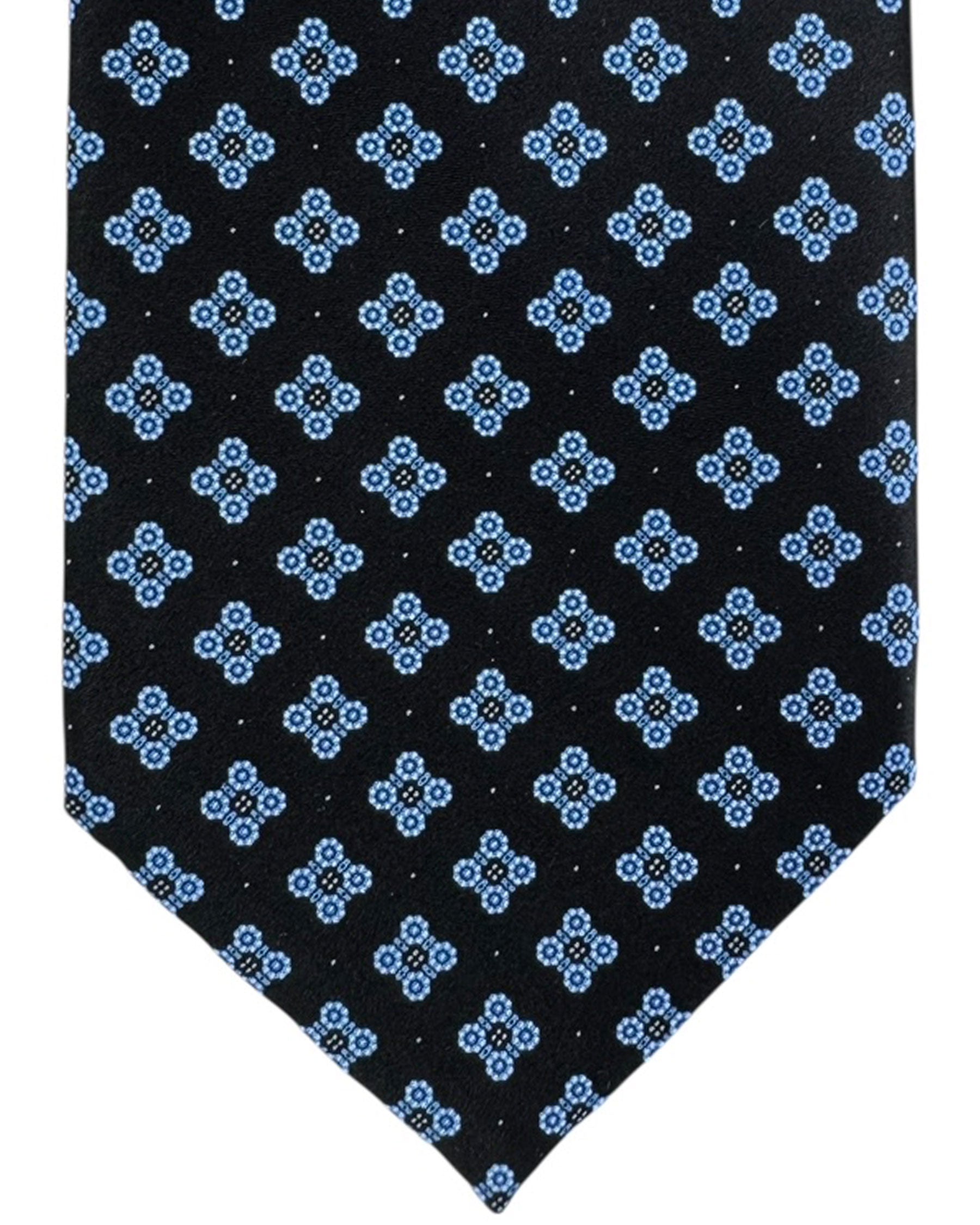 Stefano Ricci Silk Tie Dark Blue Design