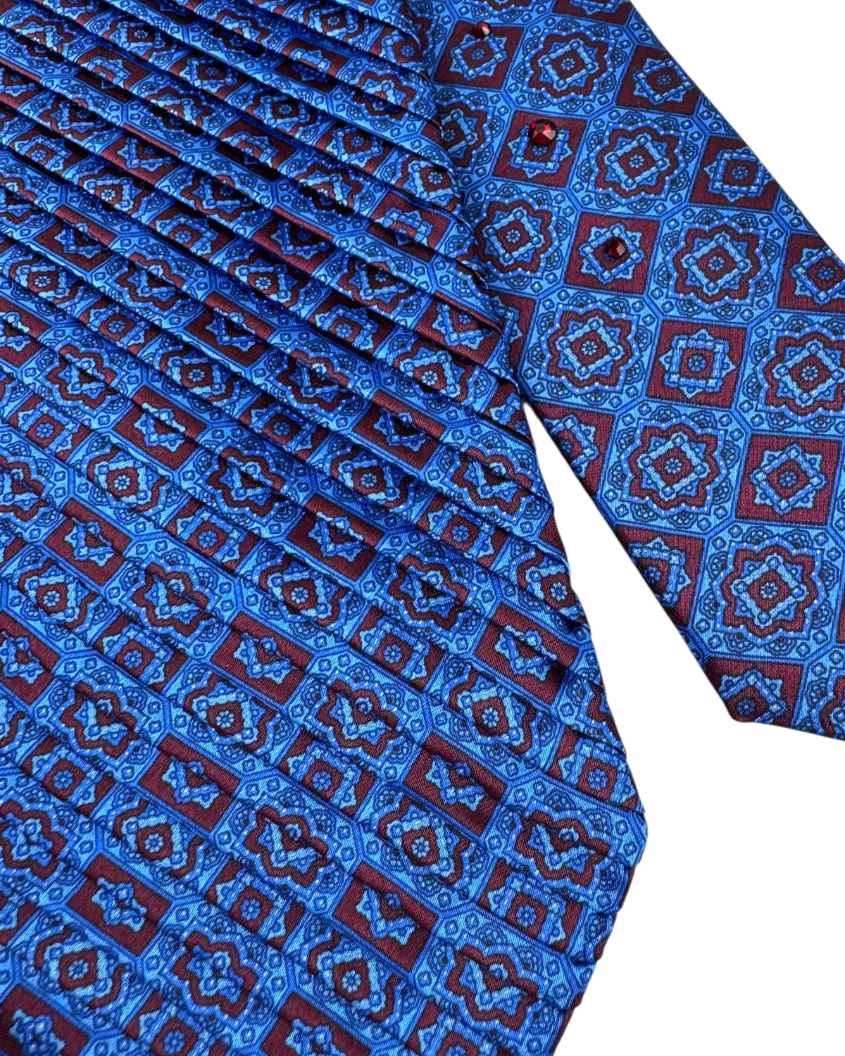 Maroon Royal Blue Tie