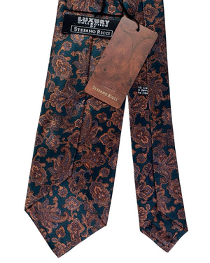 Dark Green Gray Brown Necktie