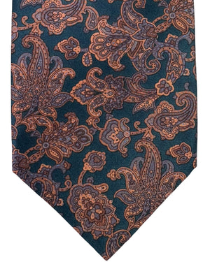 Stefano Ricci Tie Brown Paisley Ornamental