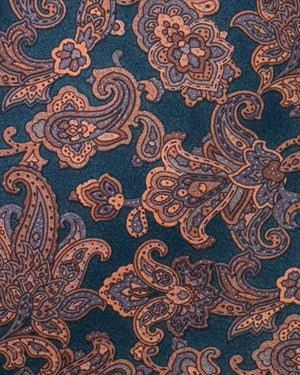 Stefano Ricci Tie Dark Green Gray Brown 