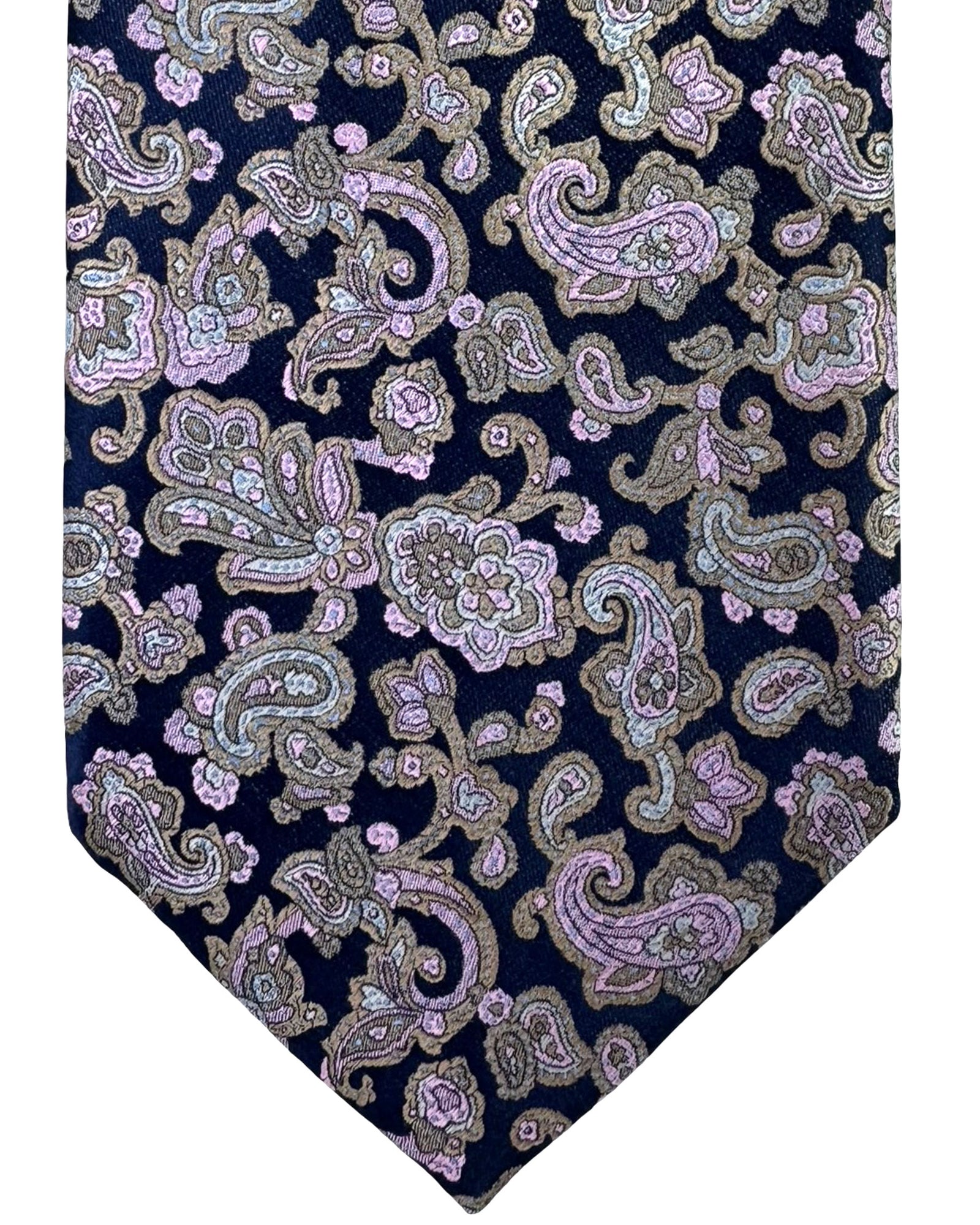 Stefano Ricci Tie Paisley Ornamental New