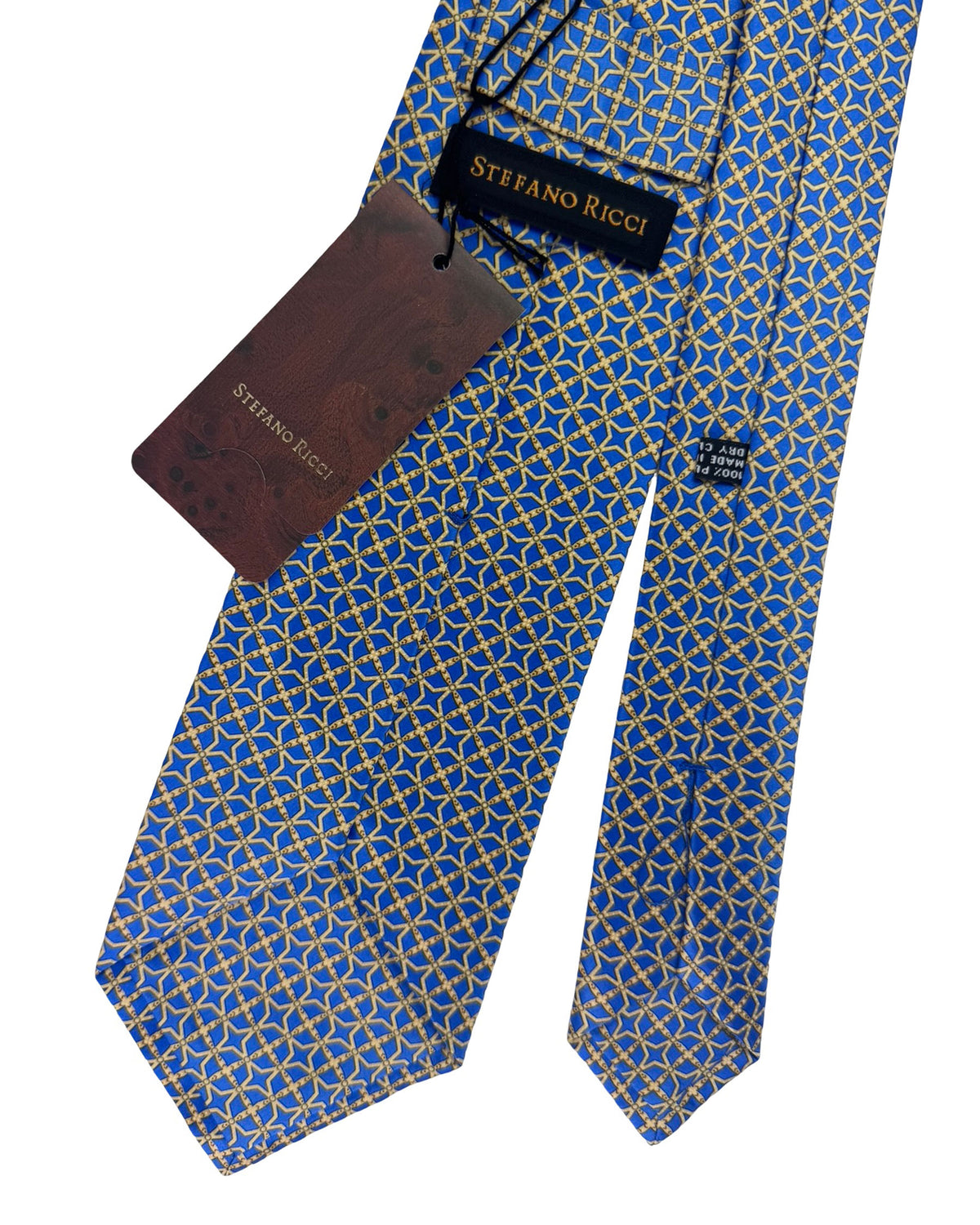 Stefano Ricci Tie Royal Blue Gold Design