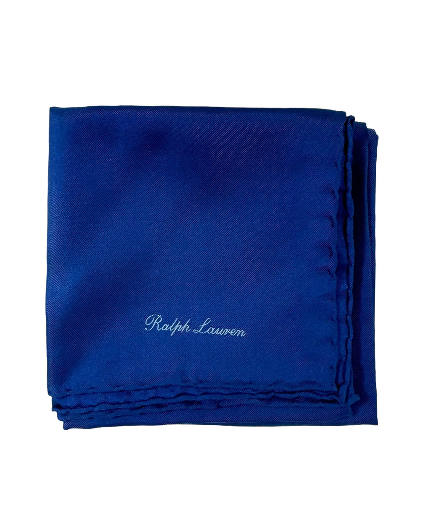 Ralph Lauren Purple Label Silk Pocket Squares Royal Blue