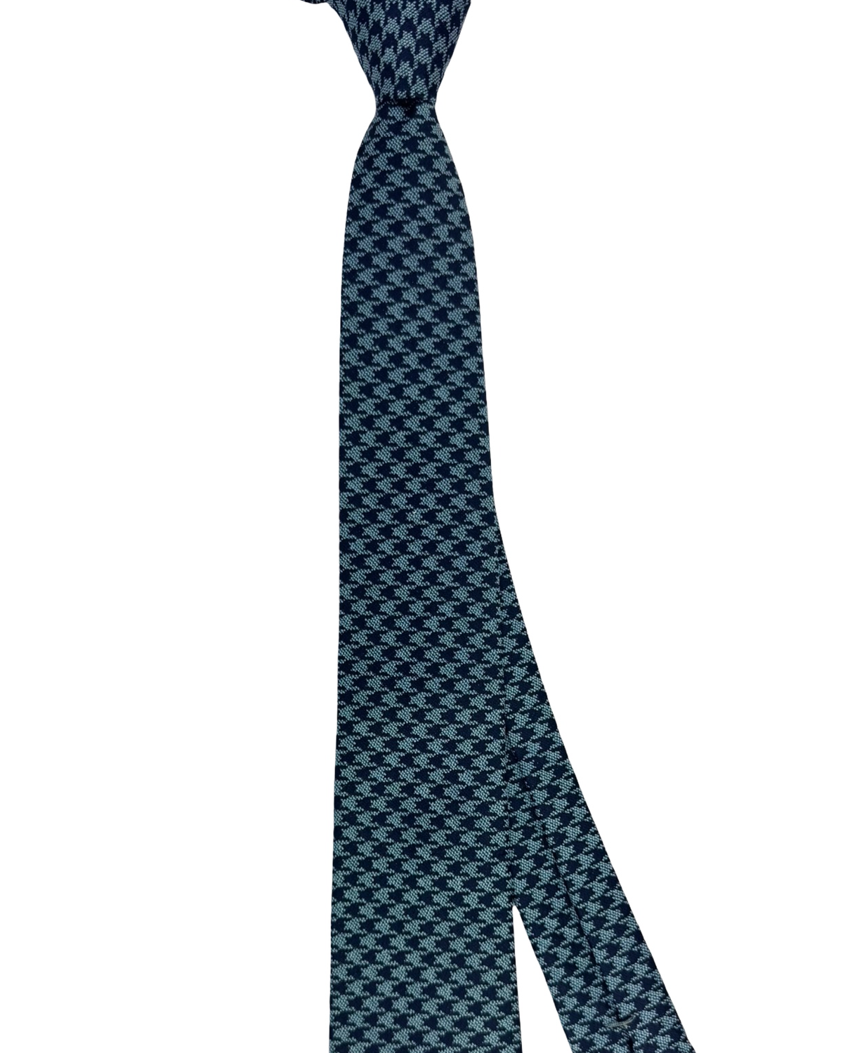 Sartorio Napoli Midnight Blue Navy Houndstooth