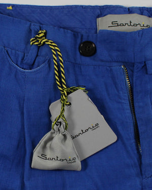 Sartorio Pants Royal Blue Corduroy New