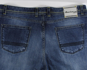 Sartorio Jeans Dark Denim Blue Slim Fit Button Fly 38 SALE