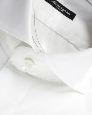 Sartorio Dress Shirt White 37 - 14 1/2 Slim Fit