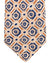Sartorio Napoli Silk Tie Tan Dark Blue Geometric Design