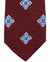 Sartorio Tie Bordeaux Blue Medallions Design