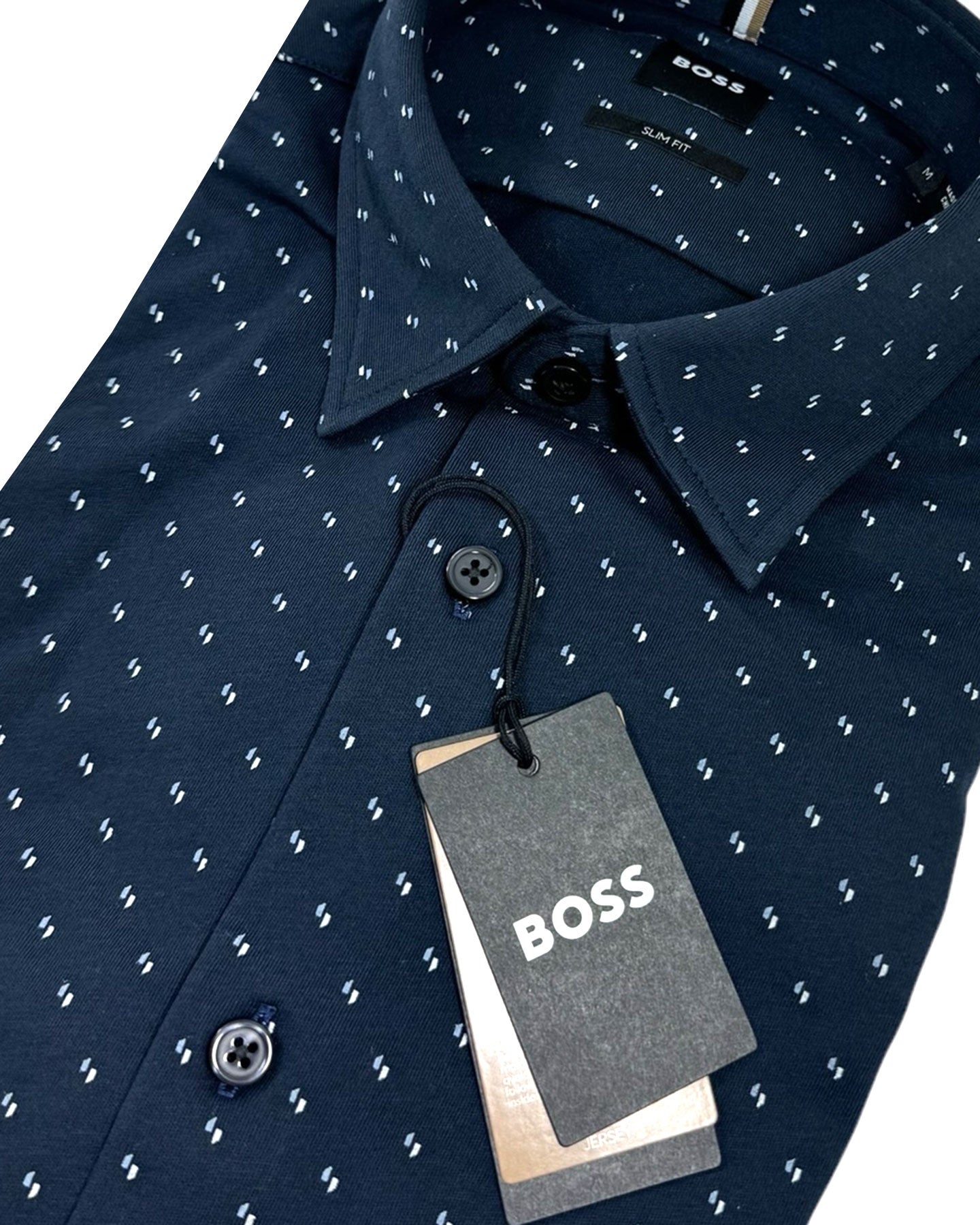 Hugo Boss Sport Shirt Midnight Blue Pattern - Slim Fit XXXL REDUCED - - Tie Deals Hugo Boss Sport Shirt Midnight Blue Pattern - Slim Fit XXXL REDUCED - - Tie Deals