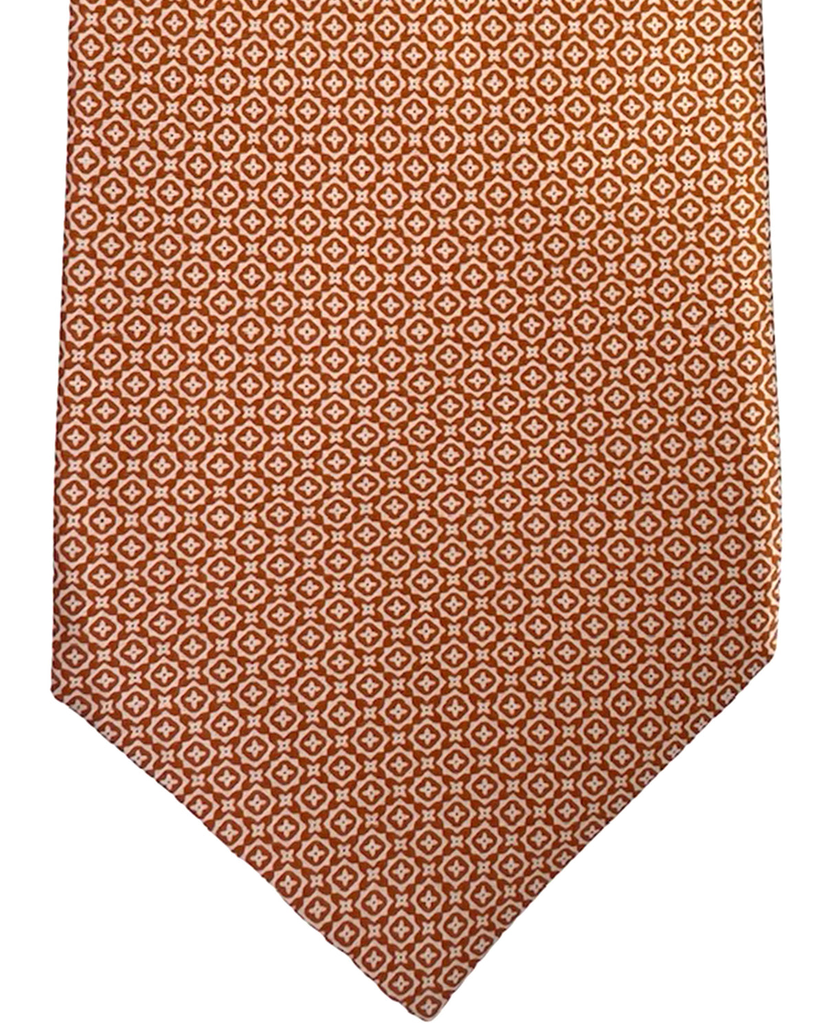 Stefano Ricci Tie Orange Micro Design