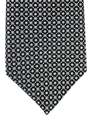Stefano Ricci Silk Tie Black Gray Silver