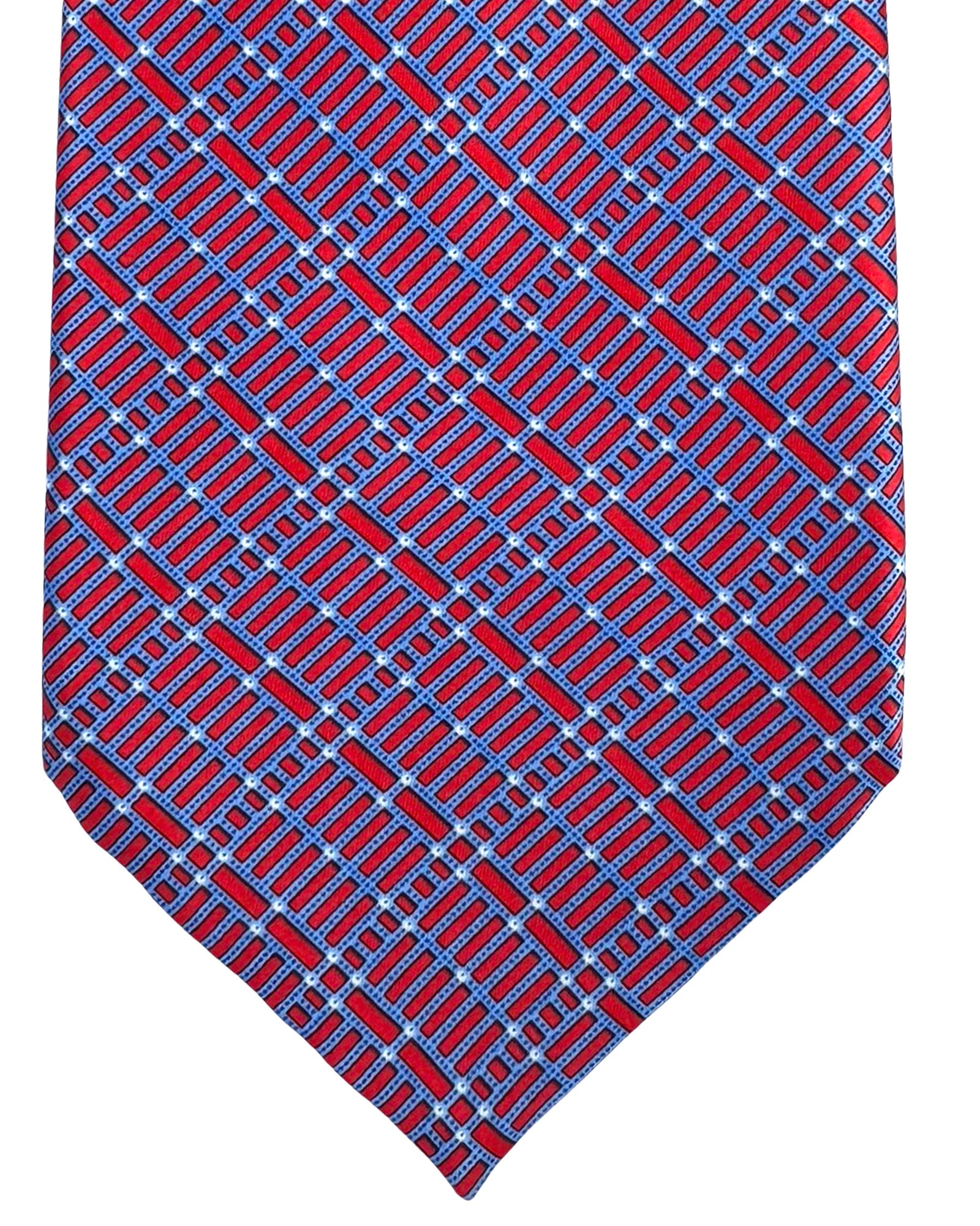 Stefano Ricci Tie Dark Red Blue
