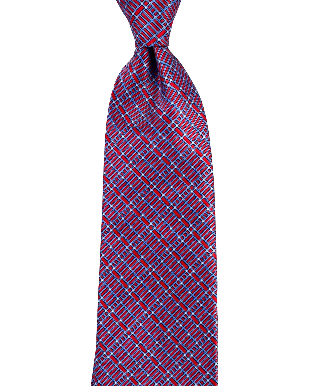 Stefano Ricci Tie Dark Red Blue