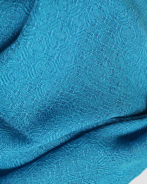 Stefano Ricci Scarf Aqua Blue Pattern 