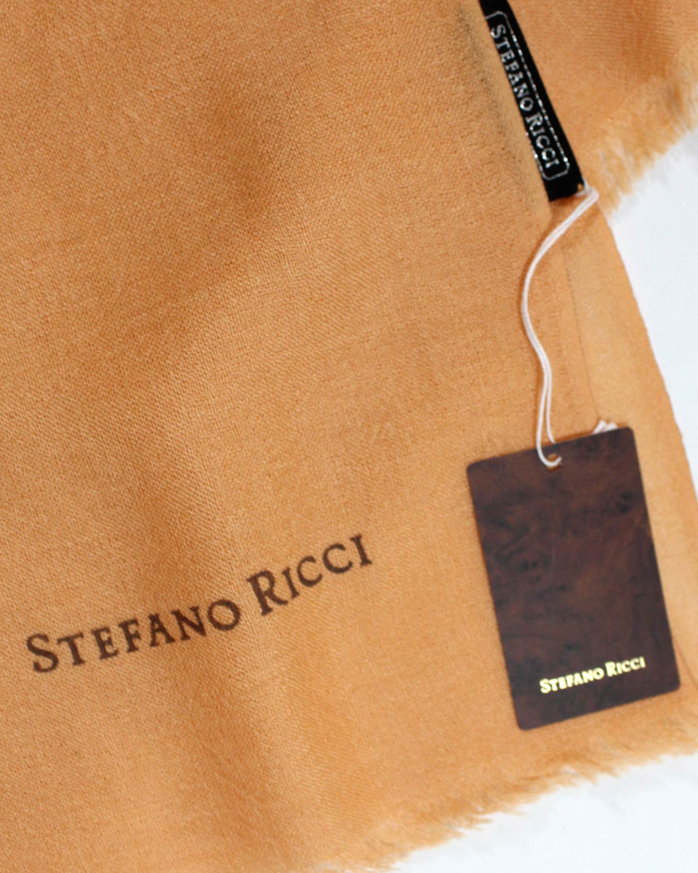 Stefano Ricci Scarf Peach Orange - Luxury