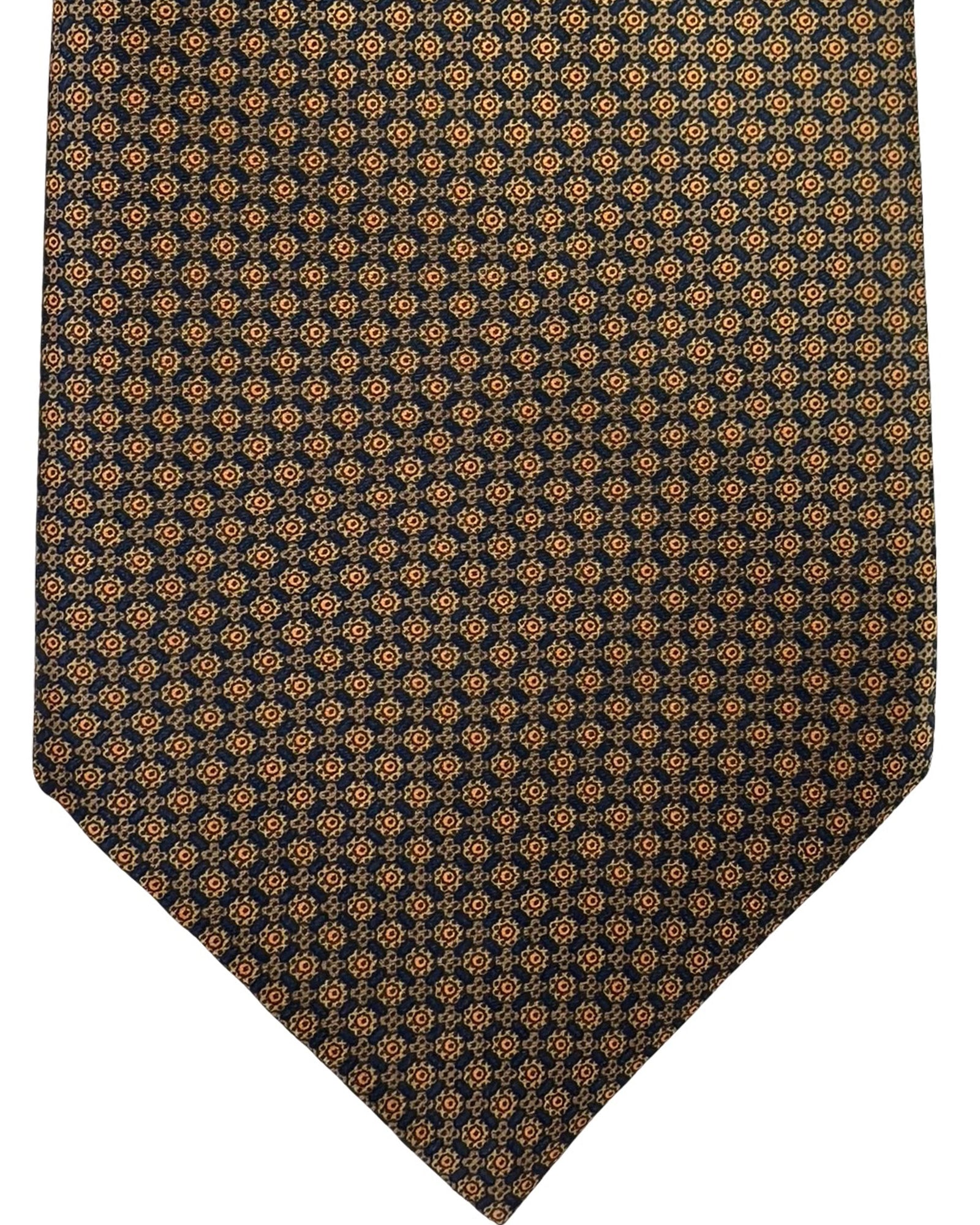 Stefano Ricci Tie Brown Black Geometric