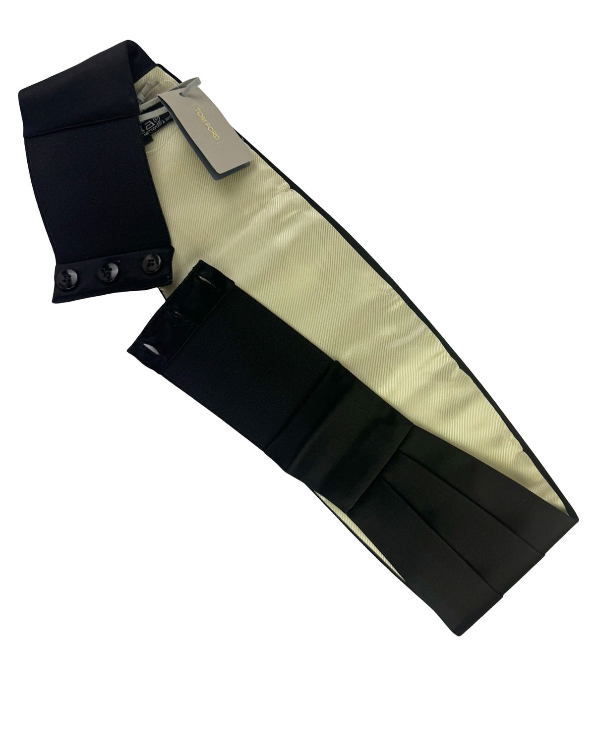 Tom Ford Satin Silk Black Cummerbund M