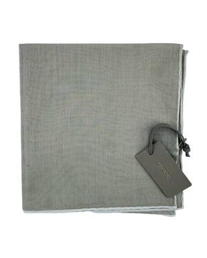 Tom Ford Cotton Pocket Square Gray