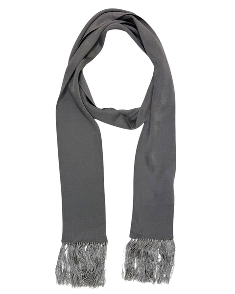 Tom Ford Scarf Charcoal Gray Fringe SALE - Tie Deals