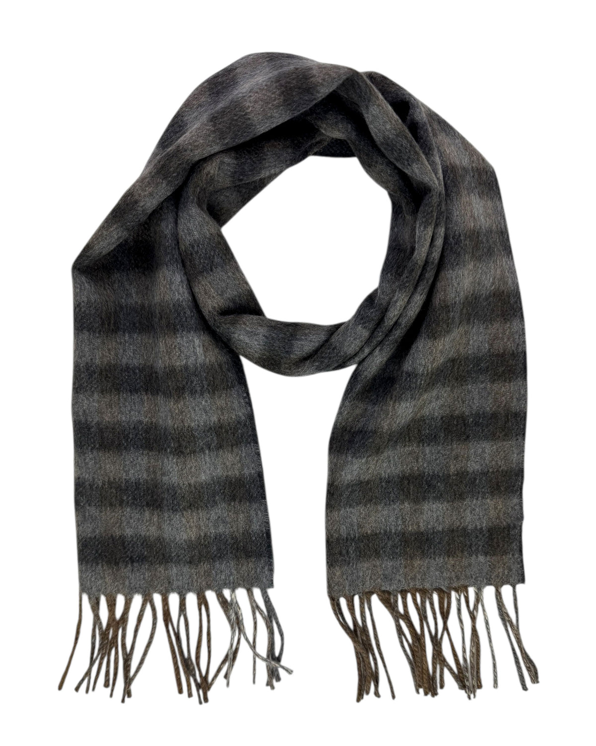 Tom Ford Cashmere Scarf Dark Gray Pattern - 2 Sided