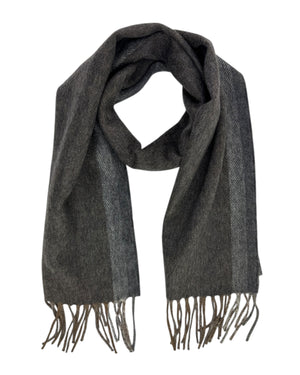 Tom Ford Cashmere Scarf Dark Gray Pattern - 2 Sided Design