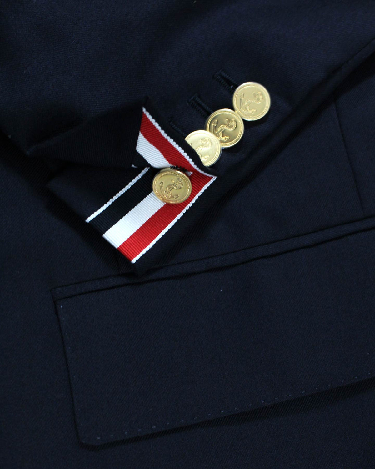 Thom Browne Wool Sport Coat Navy Slim Fit EU 56 / US 46 SALE