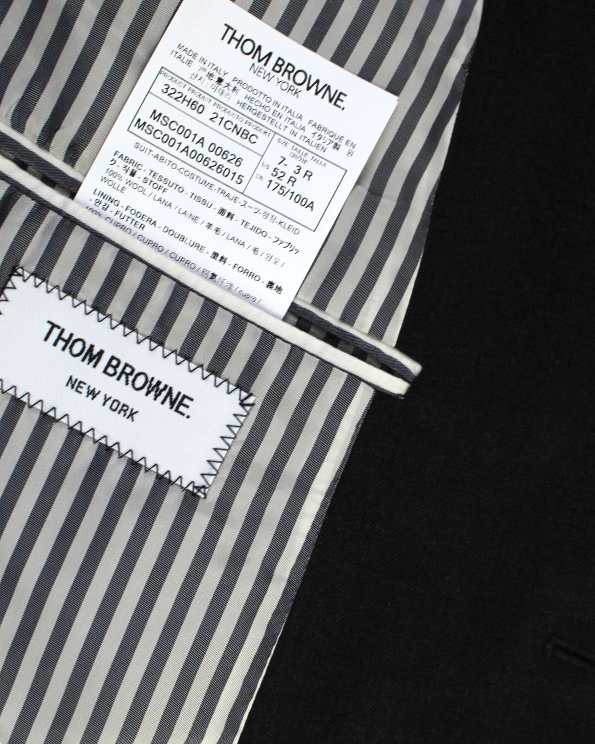 Thom Browne labels 