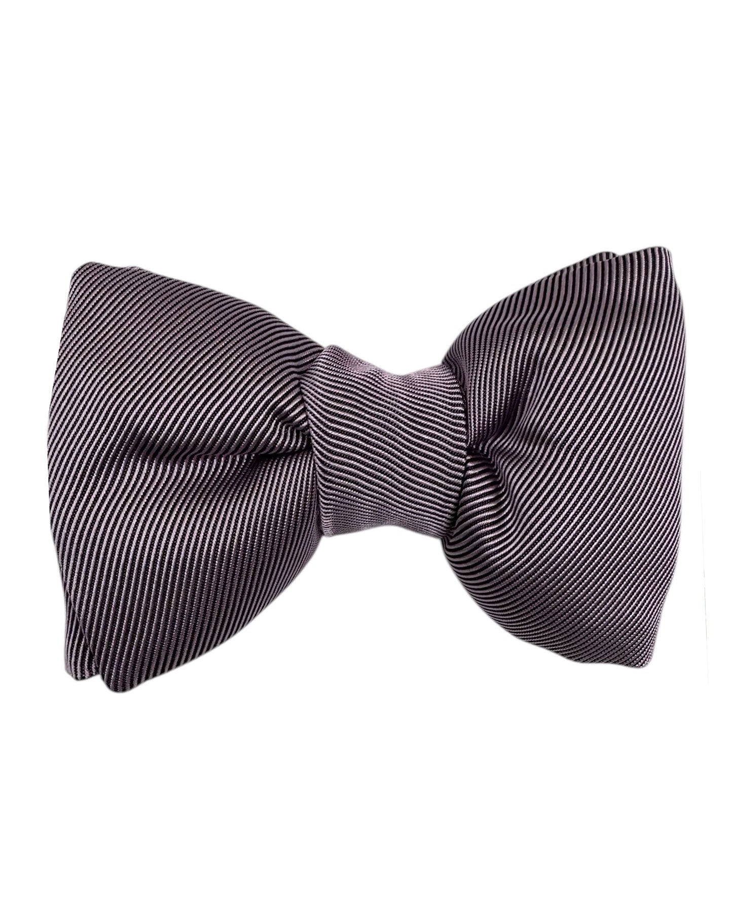 Tom Ford Silk Bow Tie Purple Pinstripe