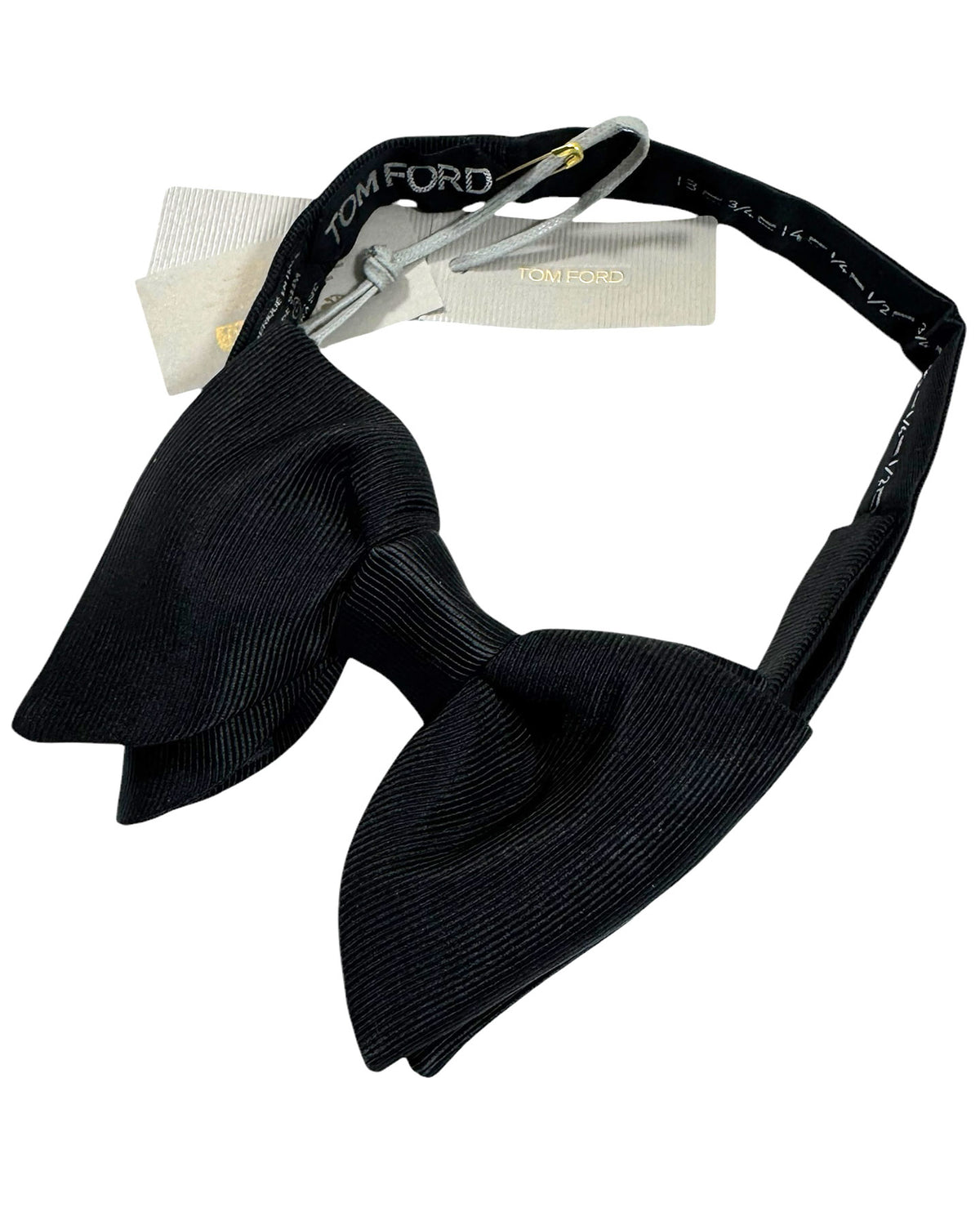 Tom Ford Bow Tie Black Grosgrain - Extra Large Butterfly