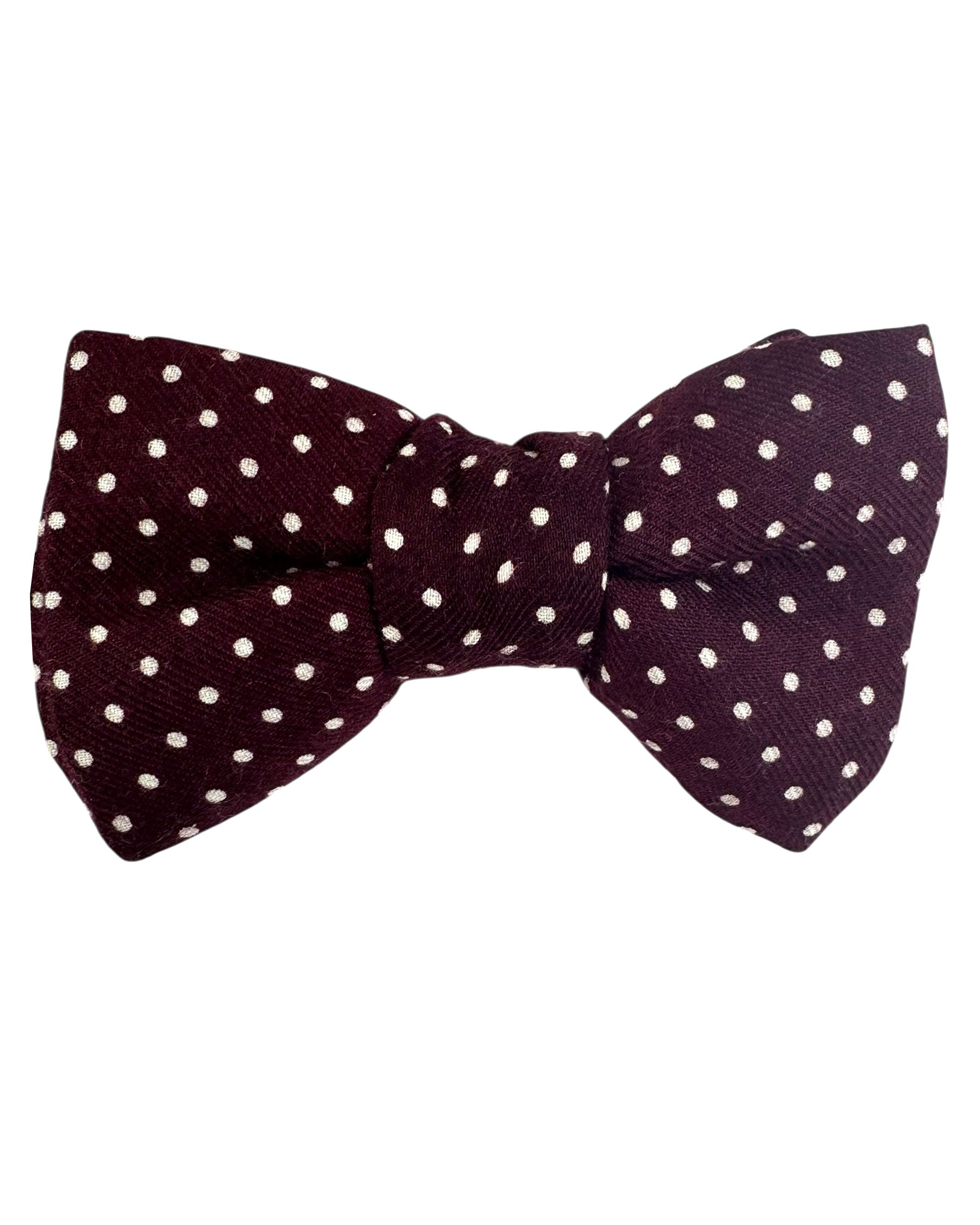 Tom Ford Bow Tie Bordeaux Polka Dots