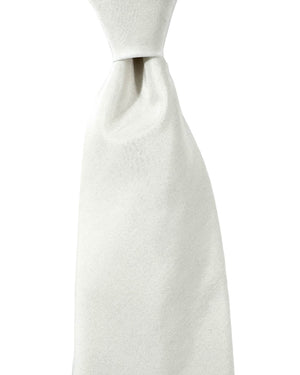 New Tom Ford Silk Necktie White Solid