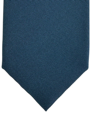 Tom Ford Silk Tie Teal Grosgrain Classic