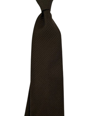 Tom Ford Silk Tie Brown Tonal Stripes